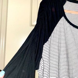 Baseball 3/4 length sleeve shirt: Maurices, size 2 (fits like a 1)